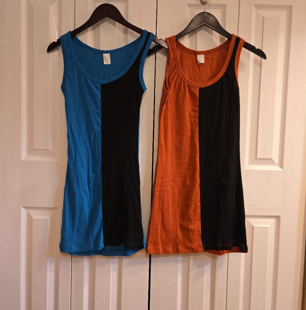 Set Of 2 Colorblock Tank Mini Dresses - Picture 2 of 7